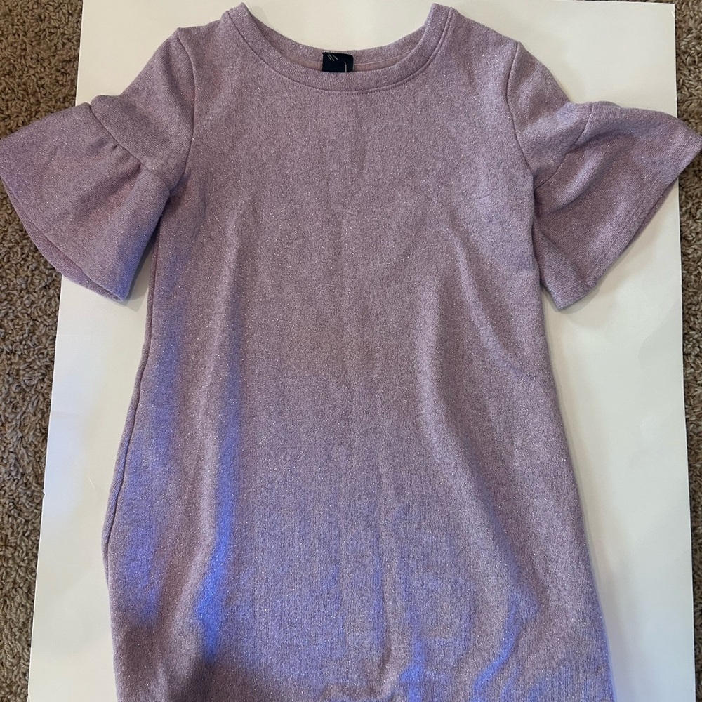 Girls medium (7-8) lavender glitter dress